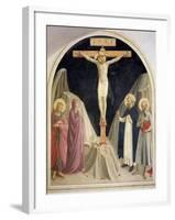 The Crucifixion, with SS Dominic and Jerome, 1442-Fra Angelico-Framed Giclee Print