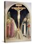 The Crucifixion, with SS Dominic and Jerome, 1442-Fra Angelico-Stretched Canvas