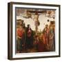 The Crucifixion with the Madonna, Saints John the Baptist, Mary Magdalen, Andrew and Francis, 1503-Cosimo Rosselli-Framed Giclee Print