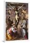 The Crucifixion with the Virgin and Saints Francis and Agatha, Mid of 17th C-Bernardino Mei-Framed Giclee Print