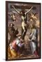 The Crucifixion with the Virgin and Saints Francis and Agatha, Mid of 17th C-Bernardino Mei-Framed Giclee Print