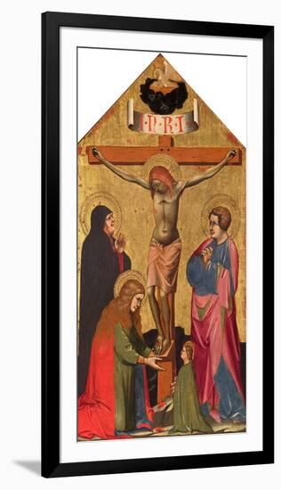 The Crucifixion with the Virgin Mary, St. Mary Magdalene, St. John the Evangelist, and a Female Sai-Fine Art-Framed Photographic Print