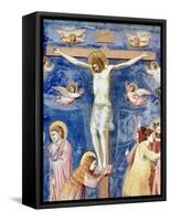 The Crucifixion-Giotto di Bondone-Framed Stretched Canvas