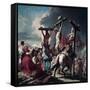 The Crucifixion-Giovanni Battista Tiepolo-Framed Stretched Canvas