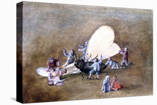 The Cruel Children, C1850-1890-Stanislas Lepine-Stretched Canvas