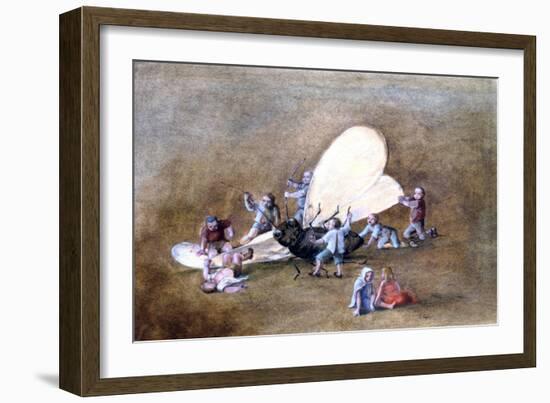 The Cruel Children, C1850-1890-Stanislas Lepine-Framed Giclee Print