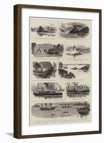 The Cruise of HMS Nelson in Australian and New Zealand Waters-null-Framed Giclee Print