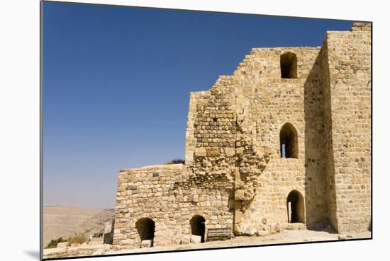 The crusader fort of Kerak Castle, Kerak, Jordan.-Nico Tondini-Mounted Photographic Print