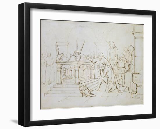 The Crusader's Return, 1840-John Everett Millais-Framed Giclee Print