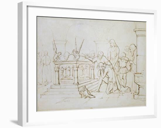 The Crusader's Return, 1840-John Everett Millais-Framed Giclee Print