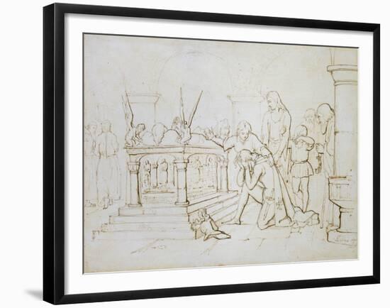 The Crusader's Return, 1840-John Everett Millais-Framed Giclee Print