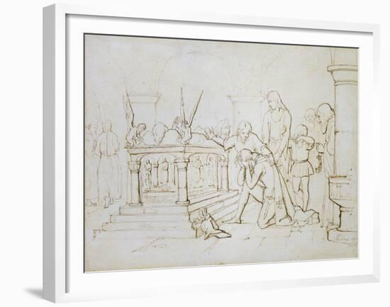 The Crusader's Return, 1840-John Everett Millais-Framed Giclee Print