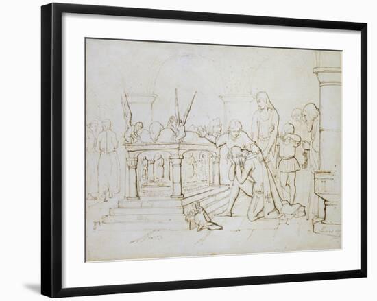 The Crusader's Return, 1840-John Everett Millais-Framed Giclee Print