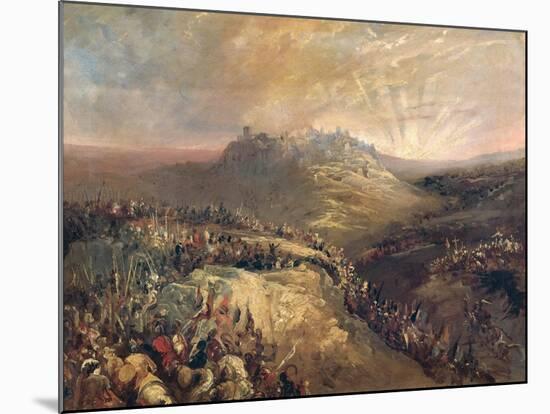 The Crusaders Before Jerusalem-Eugenio Lucas Velazquez-Mounted Giclee Print