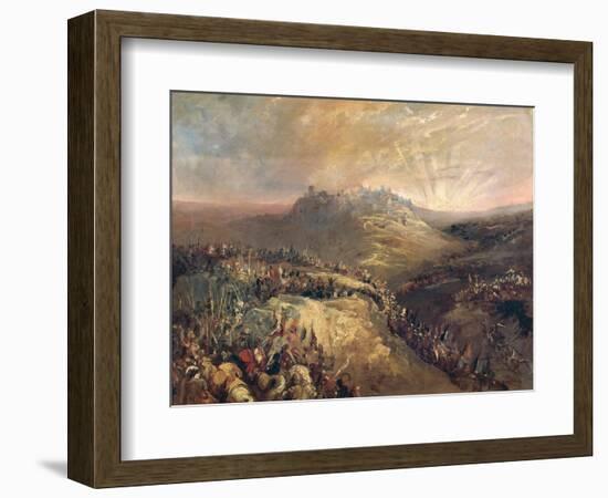 The Crusaders Before Jerusalem-Eugenio Lucas Velazquez-Framed Giclee Print