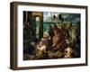 The Crusaders' Entry into Constantinople, 12th April 1204, 1840-Eugene Delacroix-Framed Giclee Print