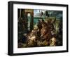 The Crusaders' Entry into Constantinople, 12th April 1204, 1840-Eugene Delacroix-Framed Giclee Print