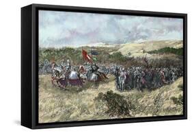 The Crusades. 12th Century. Crusaders Army-null-Framed Stretched Canvas