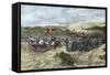 The Crusades. 12th Century. Crusaders Army-null-Framed Stretched Canvas