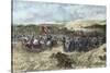 The Crusades. 12th Century. Crusaders Army-null-Stretched Canvas