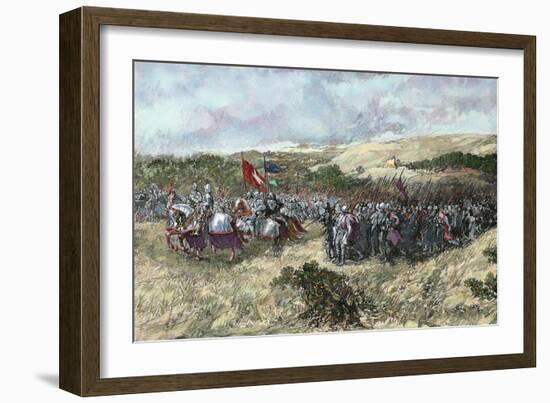 The Crusades. 12th Century. Crusaders Army-null-Framed Giclee Print