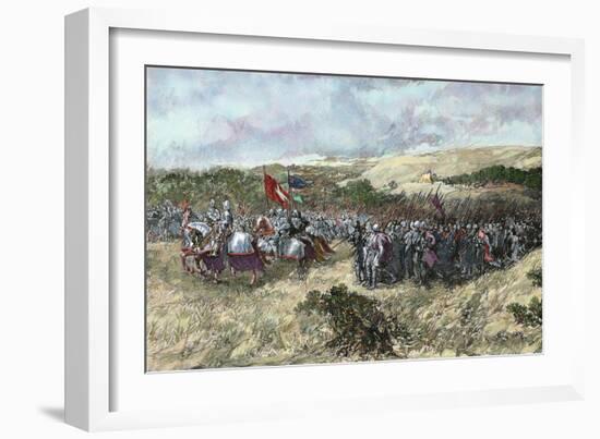 The Crusades. 12th Century. Crusaders Army-null-Framed Giclee Print