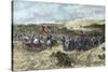 The Crusades. 12th Century. Crusaders Army-null-Stretched Canvas