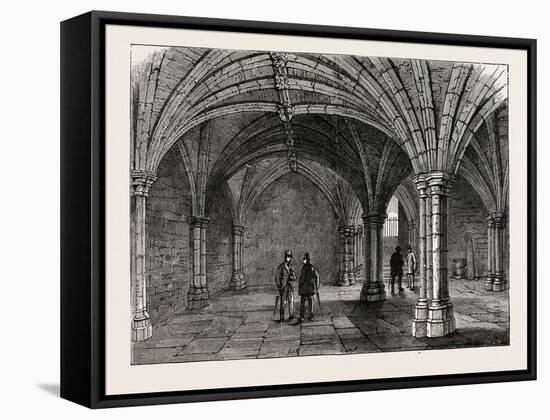 The Crypt of Guildhall London-null-Framed Stretched Canvas