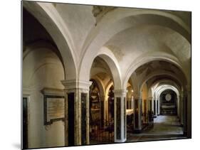 The Crypt of the Cathedral of San Ciriaco, Ancona, Italy-null-Mounted Giclee Print