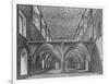 The crypt of the Nunnery of St Helen, Bishopsgate, City of London, c1819 (1906)-William Capon-Framed Giclee Print