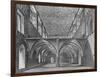 The crypt of the Nunnery of St Helen, Bishopsgate, City of London, c1819 (1906)-William Capon-Framed Giclee Print