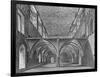 The crypt of the Nunnery of St Helen, Bishopsgate, City of London, c1819 (1906)-William Capon-Framed Giclee Print