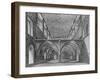 The crypt of the Nunnery of St Helen, Bishopsgate, City of London, c1819 (1906)-William Capon-Framed Giclee Print