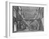 The crypt of the Nunnery of St Helen, Bishopsgate, City of London, c1819 (1906)-William Capon-Framed Giclee Print