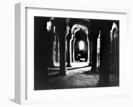 The Crypt, Tiffauges Chateau, Vendee, France-Simon Marsden-Framed Giclee Print