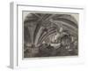 The Crypt under Old St Stephen's Chapel, Westminster, Now in Course of Restoration-null-Framed Giclee Print