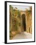 The Crypta Napoletana, Beneath the Posillipo Hill, Naples, C.1840-null-Framed Giclee Print