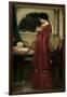 The Crystal Ball, 1902 (Oil on Canvas)-John William Waterhouse-Framed Giclee Print