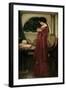 The Crystal Ball, 1902 (Oil on Canvas)-John William Waterhouse-Framed Giclee Print