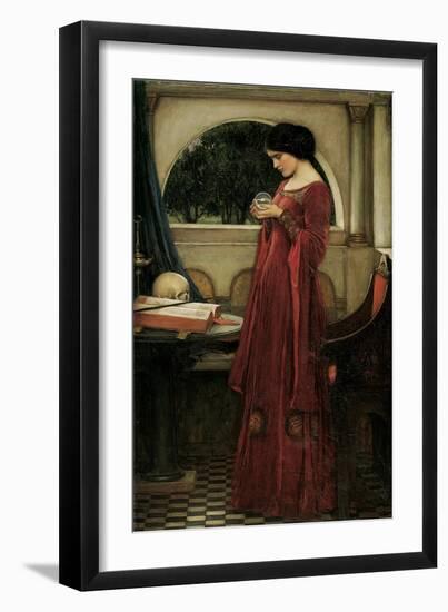 The Crystal Ball, 1902 (Oil on Canvas)-John William Waterhouse-Framed Giclee Print