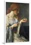 The Crystal Ball (Oil on Board)-Robert Anning Bell-Framed Giclee Print