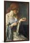 The Crystal Ball (Oil on Board)-Robert Anning Bell-Framed Giclee Print