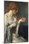 The Crystal Ball (Oil on Board)-Robert Anning Bell-Mounted Giclee Print