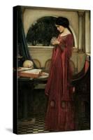 The Crystal Ball-John William Waterhouse-Stretched Canvas