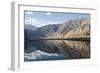 The crystal clear Shyok River creates a mirror image in the Khapalu valley near Skardu, Pakistan-Alex Treadway-Framed Photographic Print