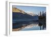 The crystal clear Shyok River creates a mirror image in the Khapalu valley near Skardu, Pakistan-Alex Treadway-Framed Photographic Print