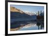 The crystal clear Shyok River creates a mirror image in the Khapalu valley near Skardu, Pakistan-Alex Treadway-Framed Photographic Print