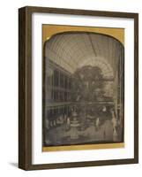 The Crystal Palace at Hyde Park, London by John Jabez Edwin Mayall-John Jabez Edwin Mayall-Framed Photographic Print