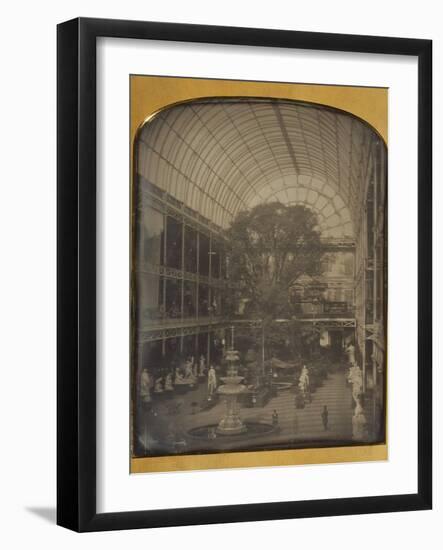 The Crystal Palace at Hyde Park, London by John Jabez Edwin Mayall-John Jabez Edwin Mayall-Framed Photographic Print