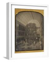 The Crystal Palace at Hyde Park, London by John Jabez Edwin Mayall-John Jabez Edwin Mayall-Framed Photographic Print